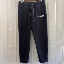 Tommy Hilfiger Sweatpants Joggers Women Navy Blue Fleece Excellent Condition M