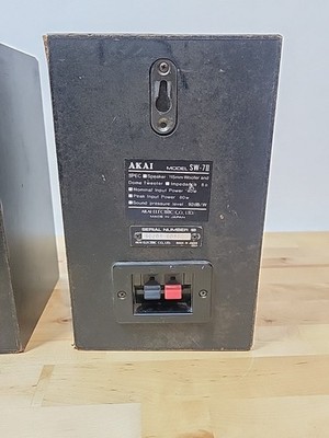 AKAI SW-7II 2 Way Speaker System Bookshelf 80W Vintage Japan | eBay