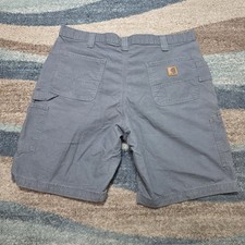 Vintage 90 s Carhartt Gray Canvas Carpenter Shorts Size 42
