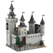 The Black Castle with Furnished Cellars, Library, Stables 5524 Pieces MOC