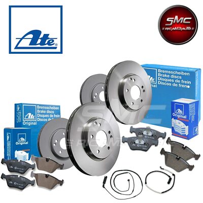 ATE BREMSSCHEIBEN + BELÄGE + HANDBREMSE VORNE HINTEN BMW 1er E81 E87 116 118 i d