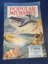Poular Mechanics Magazine Sept 1951 Self Inflating Lifeboat Collage Football