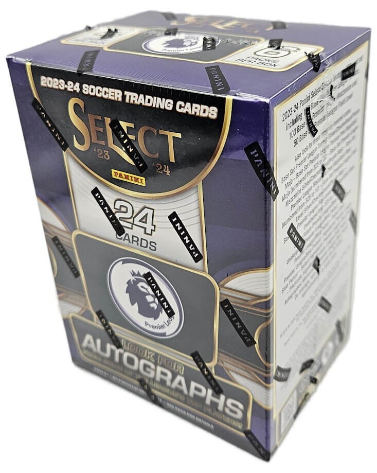 2023-24 Panini Select Premier League Soccer Factory Sealed 6 Pack Blaster Box