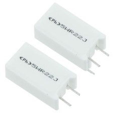 Radial 5W Ceramic Wirewound Cement Resistor 5% Tolerance 0.1R to 10K