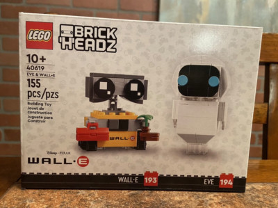 NEW! Lego 40619 Brickheadz Wall-E & Eve Disney Pixar