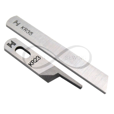 Genuine Top/Upper & Bottom/Lower Blade/Knives Set for Juki MO-6814 Overlocker
