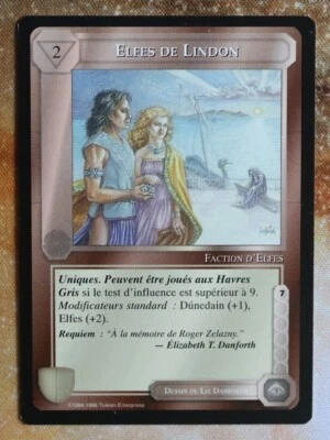 MECCG / Middle Earth CCG - The Wizards - Elves of Lindon - French EX+ - Photo 1/2