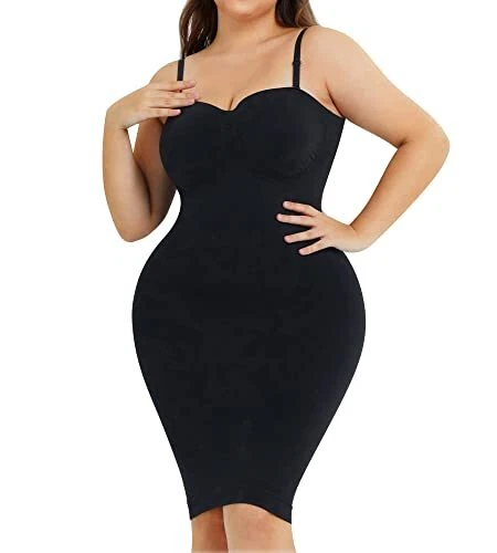 Nebility Womens' Slips Under Dresses Strapless Tummy Control Body Shaper