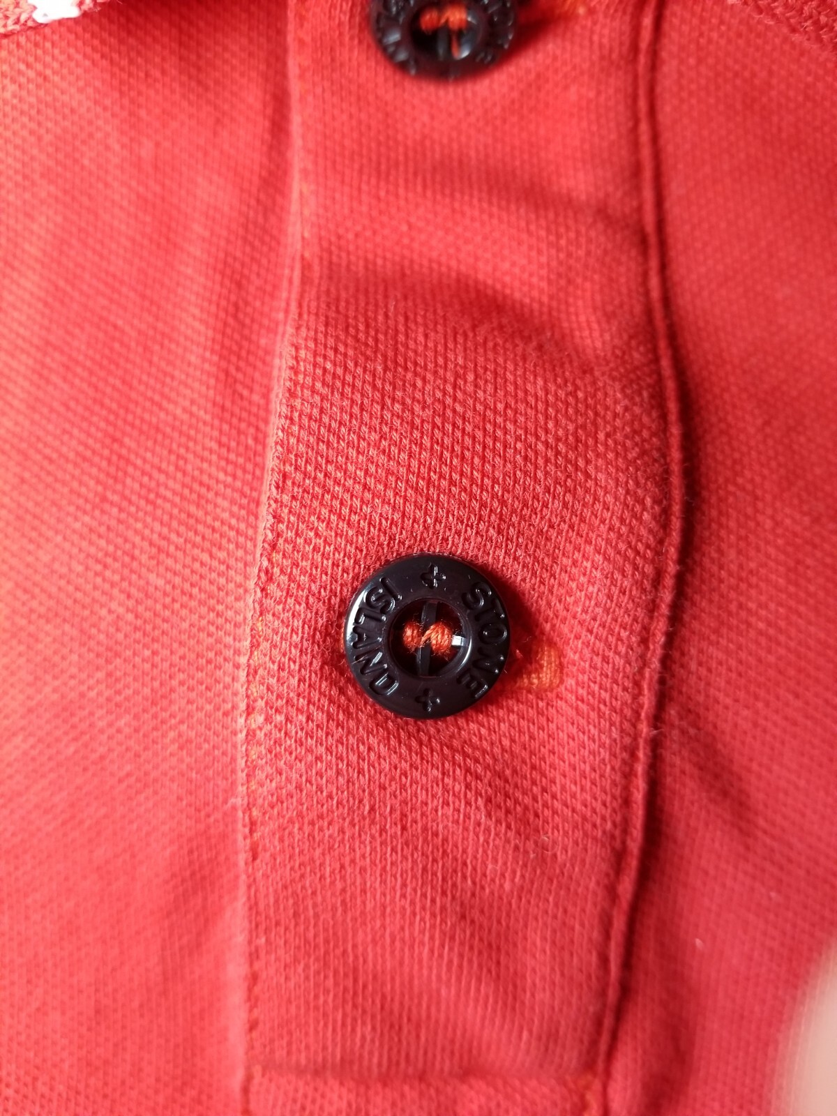 Stone Island Junior Patch Program Red Polo Button… - image 7