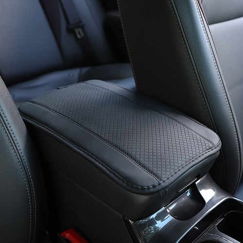 Car Central Armrest Case Pad Fiber Leather Embossed Double-line Anti-slip Cover - Picture 9 of 12