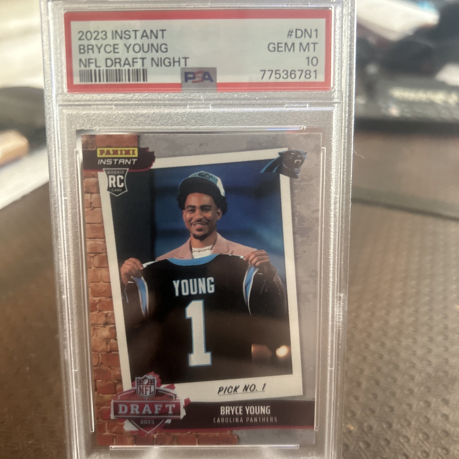 2023 Panini Instant /3659 BRYCE YOUNG PSA 10 RC 1st Rookie Ever DRAFT NIGHT