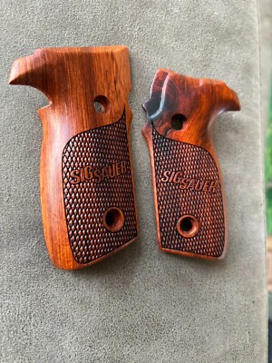 New Praduak wood Grips For 5iq sauer (S S p229) all Checker grips ...