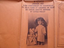 § patron MODES ET TRAVAUX 01/1987 poupée Emilie
