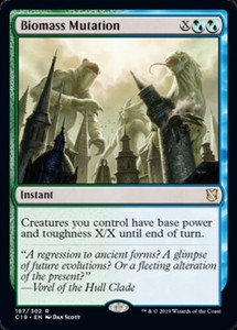 Biomass Mutation x4 - Commander 2019 - NM-Mint, English - Commander 2019