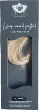 Foxy Locks Clip In Human Remy Wrap Ponytail - Brondie  12"