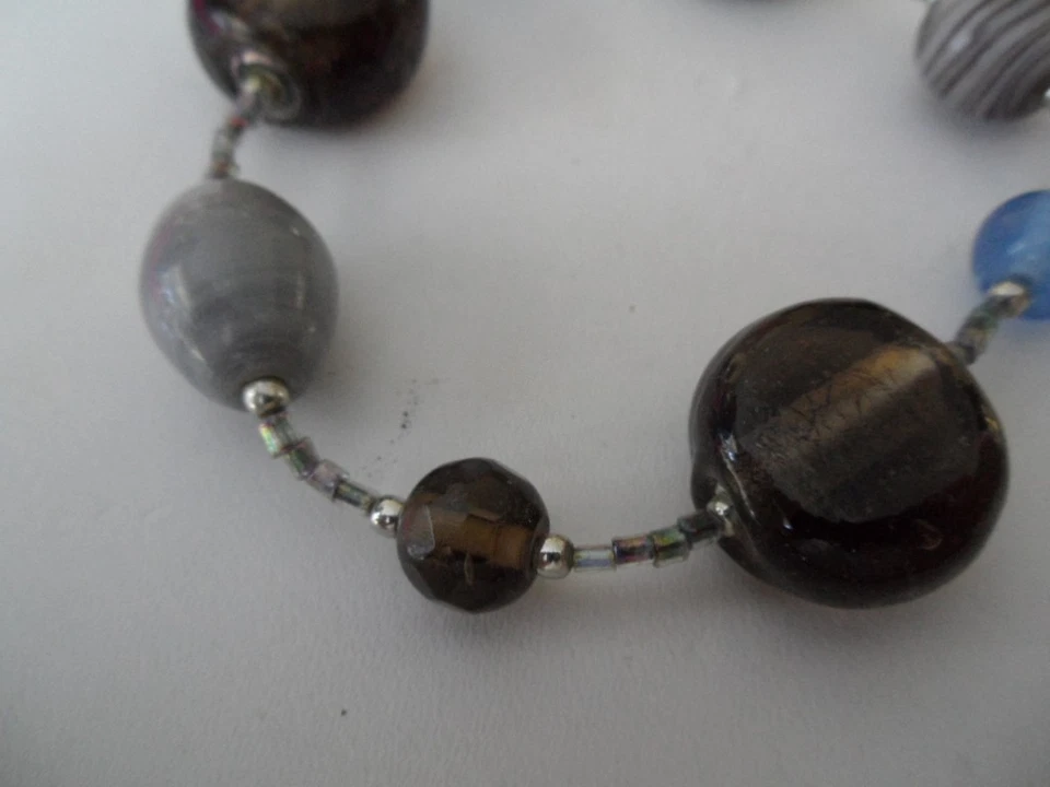  Pulsera Elástica 7" Cuarzo Genuino Ágatas Vidrio LAKESIDE Por Premier Designs EE. UU. Foto 2 de 3