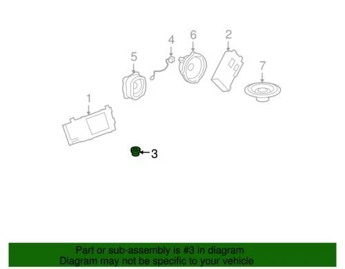 正品通用 2006 - 2011 凯迪拉克 DTS 白金扬声器组件-前收音机 15249900 — 第 2/2 张图片