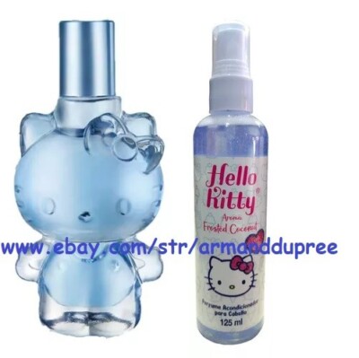 HELLO KITTY FROSTED COCONUT Perfume para dama y acondicionador para el cabello.