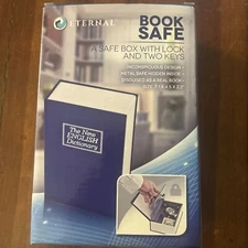 Dictionary Hollow Book Safe Diversion Secret Stash Booksafe Lock Key Eternal