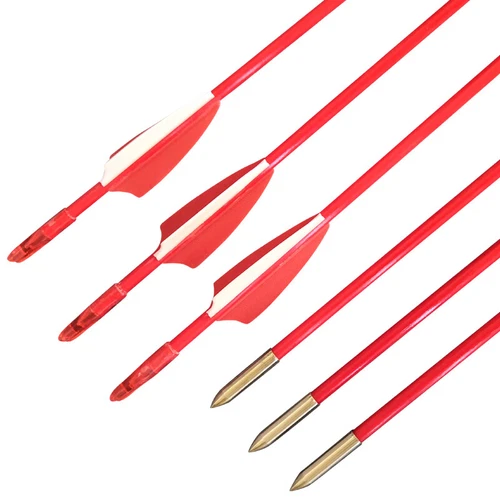 6/12pcs 31" Archery Fiberglass Arrows Target Practice Recurve Bow Hunting - Bild 5 von 49