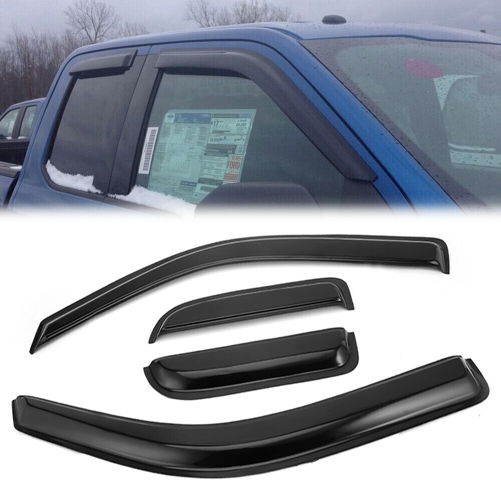 For 2004-2014 Ford F-150 SuperCab Window Visors Sun Shade Rain