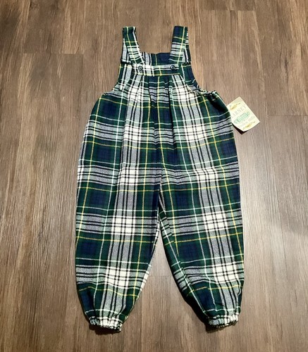 Kids Blarney Woolen Mills Irish Wool Tartan Overalls Unisex - Picture 2 of 10