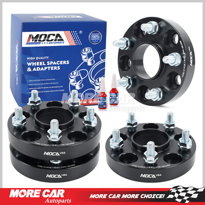4PC 25mm Wheel Spacers 5x114.3 for Honda Civic Acura 64.1mm Hub Bore M12x1.5