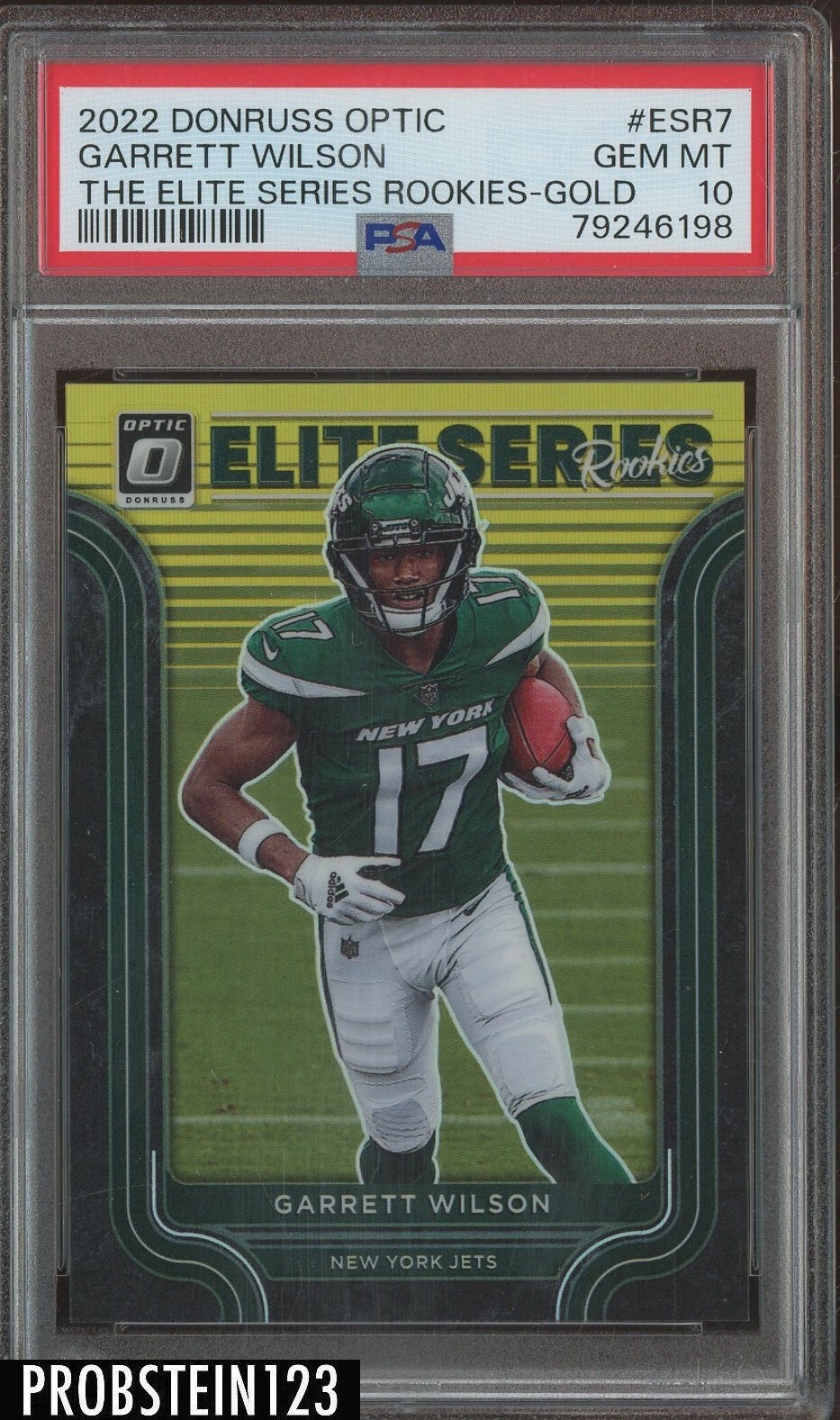 Garrett Wilson Panini Donruss Optic the Elite Series Rookies #ESR7 Gold