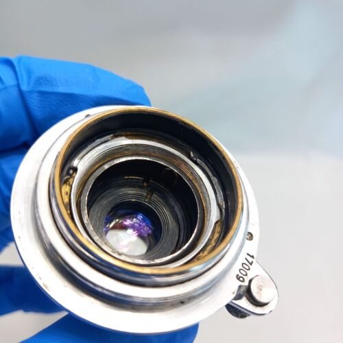 KMZ Industar 22 f/3.5 50mm Collapsible Lens Red P USSR Leica L39 M39 #17009 - Picture 4 of 21