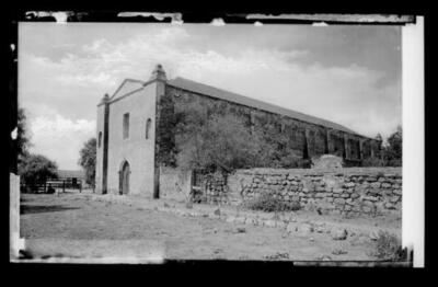 Mission San Gabriel East Entrance Looking Southwest With An Adjoi - Old Photo