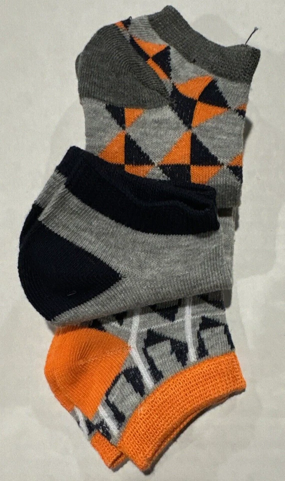 Носки для девочек и мальчиков низкого покроя носки размер 1-7 (2 упаковки) многоцветный 3 в упаковке - Изображение 2 из 4