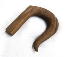 HALF TURNED CARVED WOODEN WALKING STICK HANDLE FOR STICK MAKING