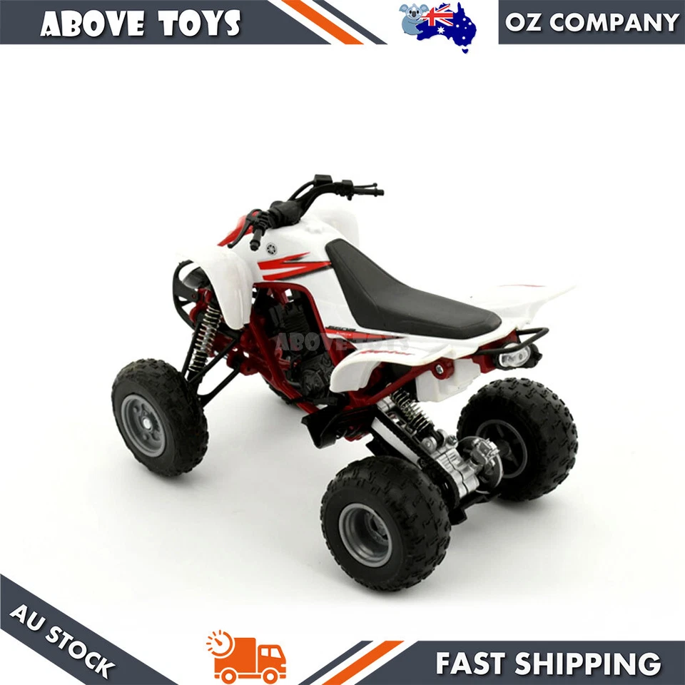 NewRay Licensed Diecast Yamaha Raptor 660R White ATV Model 1:12 Scale Hobby Gift - Image 3 of 4