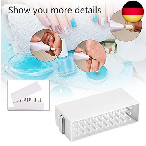 Nagelbohrer Aufbewahrungsbox Mit 30 Löchern – Ordentlich & Staubdicht Für Fräser-Aufsätze