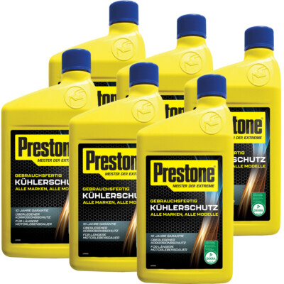 Prestone Kühlerschutz Kühlerfrostschutz 6x 1L gebrauchsfertig für alle Marken