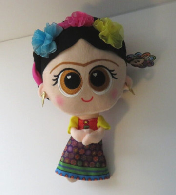 Frida Kahlo 11  Plush Doll Amparin Mexican Artist Fun Whimsicle