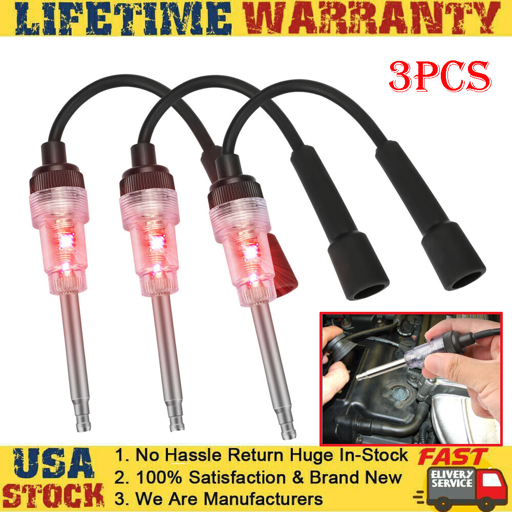 1SET NEW Spark Plug Tester Ignition System Coil Engine In Line Auto Test Tools
