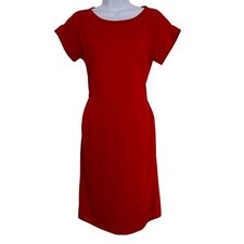 Red T-Shirt Dress with Tie Size Medium
