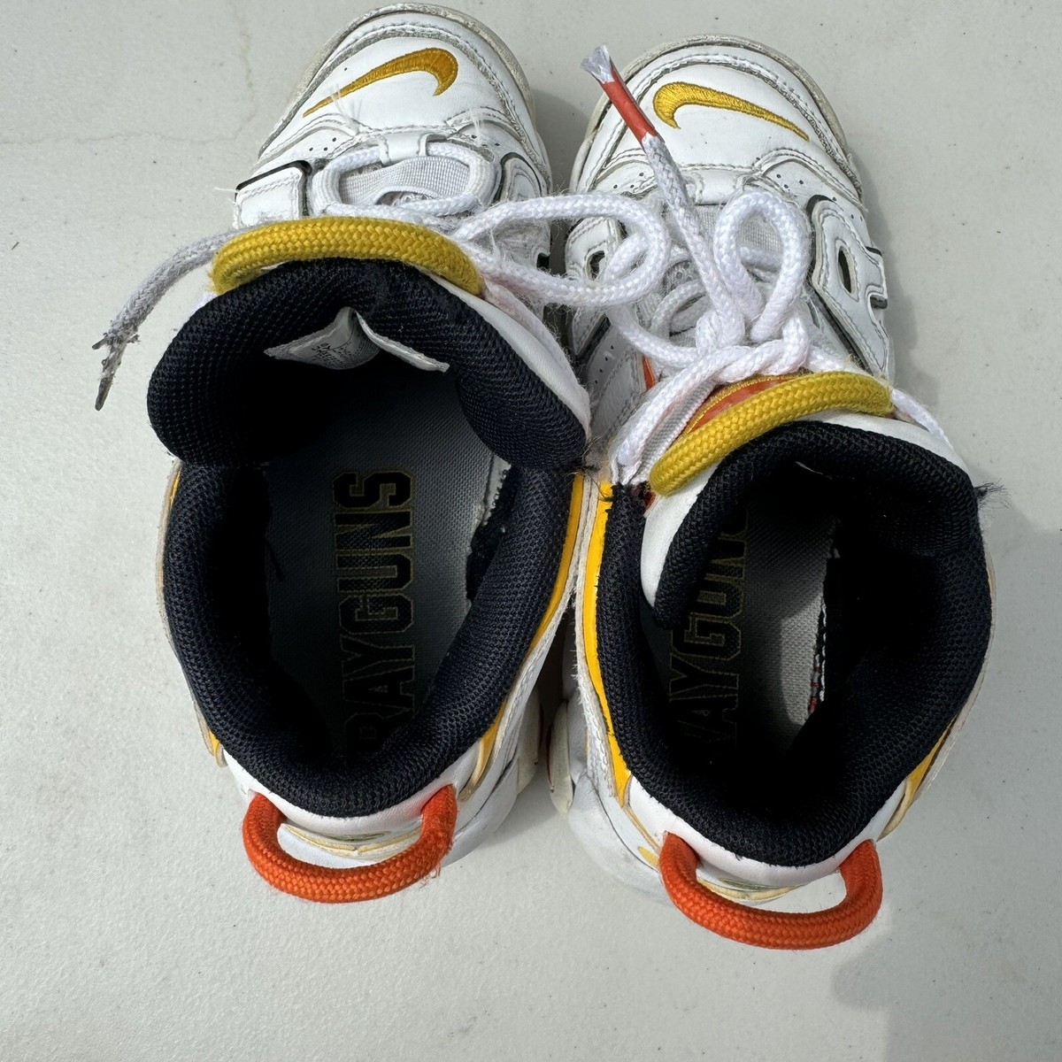 Nike Air More Uptempo Rayguns White/Orange Yellow DD9286-100 Kids