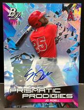 Jo Adell 2019 Bowman Platinum Prismatic Prodigies Auto #PPP-1 Angels #d /50