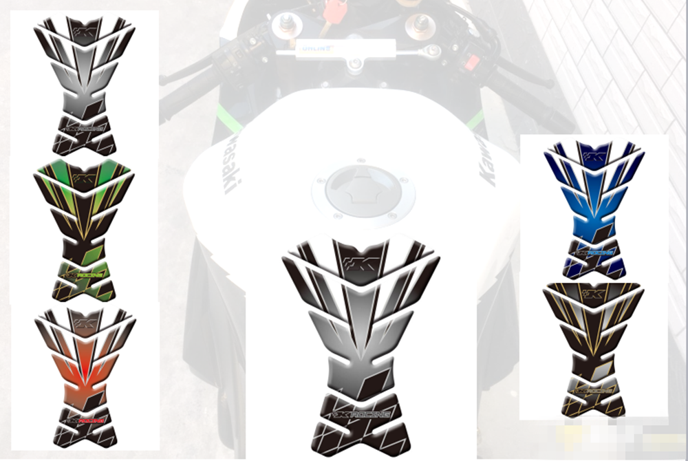 3D Tank Pad Protector Decal Sticker For Kawasaki NINJA ZX6R ZX10R