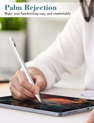 iPad Pencil 9th &10th Generation, 10 Mins Fast Charge Stylus Pen for Apple Pen - Picture 2 of 8