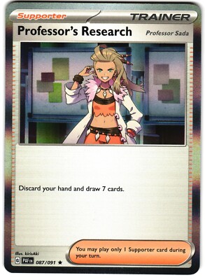 Professor's Research Holo 87/91 Pokemon SV: Paldean Fates 