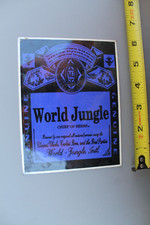World Jungle Clothing Bud King Of Beers Purple OG V66C Vintage Surfing STICKER