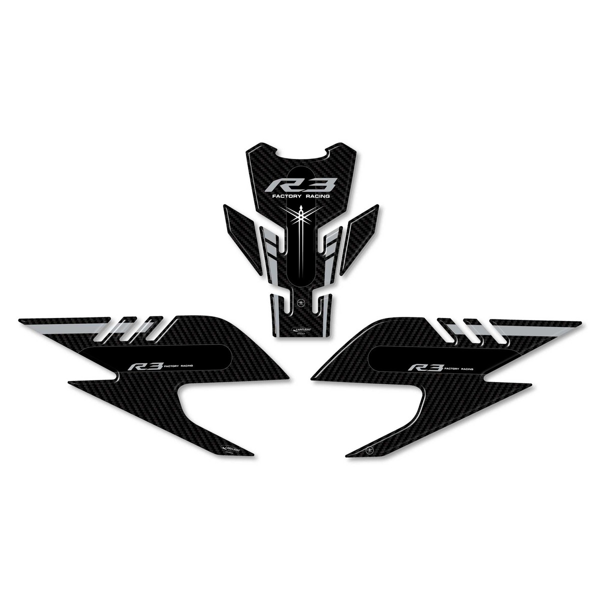 Labelbike 3D Tankaufkleber Harz – Für Yamaha FZ1, FZ8, FAZER, Handgefertigt In Italien, Wasserfest