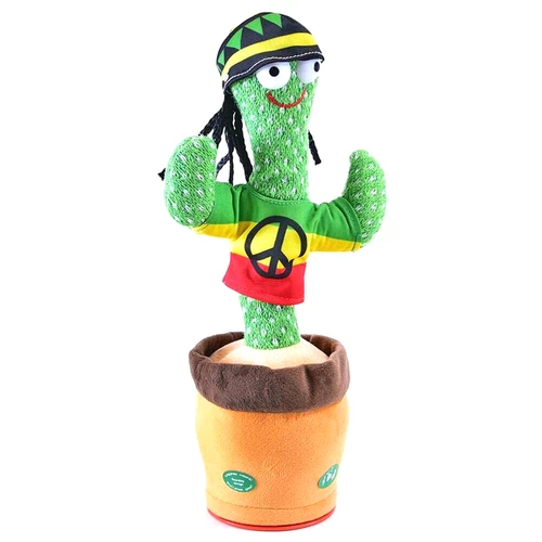 Labertier Tanzender Kaktus Reggae, Rastalocken Peace Zeichen Frieden Neu
