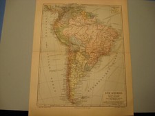 Ameryka stare mapy z 1906 roku i ludobznawstwo Indianie 11 obrazów litografie