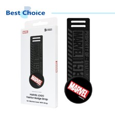 Original Samsung Marvel logo fashion badge strap for S22 Series Silicone Cover