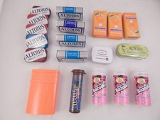 Lot of 19 Various Empty Small Containers, 5 Are Waterproof