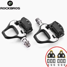 ROCKBROS Bicycle Pedals Self-locking Road Bike Bearing Pedals SPD / LOOK Cleats
